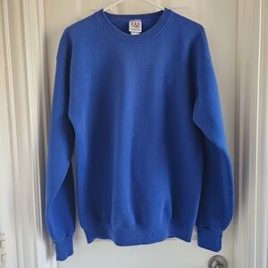 Vintage Royal Blue Olympics Crewneck Sweatshirt Size Large Tall Made in USA